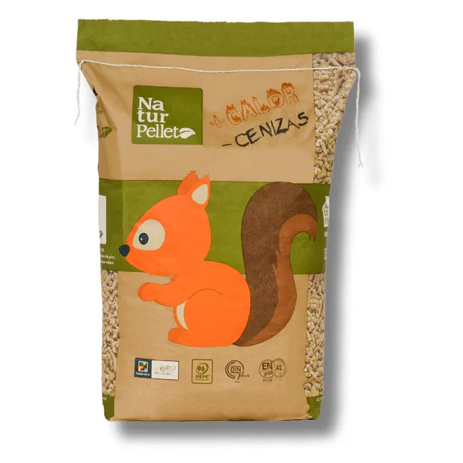Naturpellet. 2-Palets de 154 sacos certificado Enplus de 15 kg